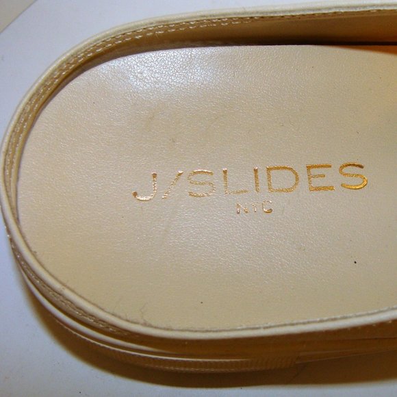 J/SLIDES AMORA WOMENS BEIGE SHOES SLIDES SIZE 10M - Picture 2 of 7